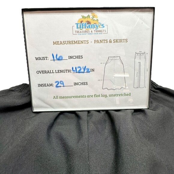 Blair Elastic Waist Pants Womens 18W Black Slit Pockets Comfortable Polyester - Picture 6 of 6